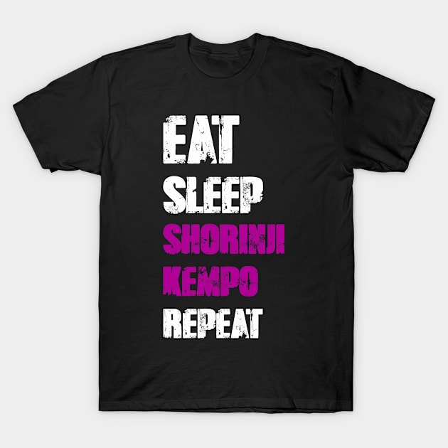 Eat Sleep Shorinji Kempo Repeat T-Shirt by DesignerMAN